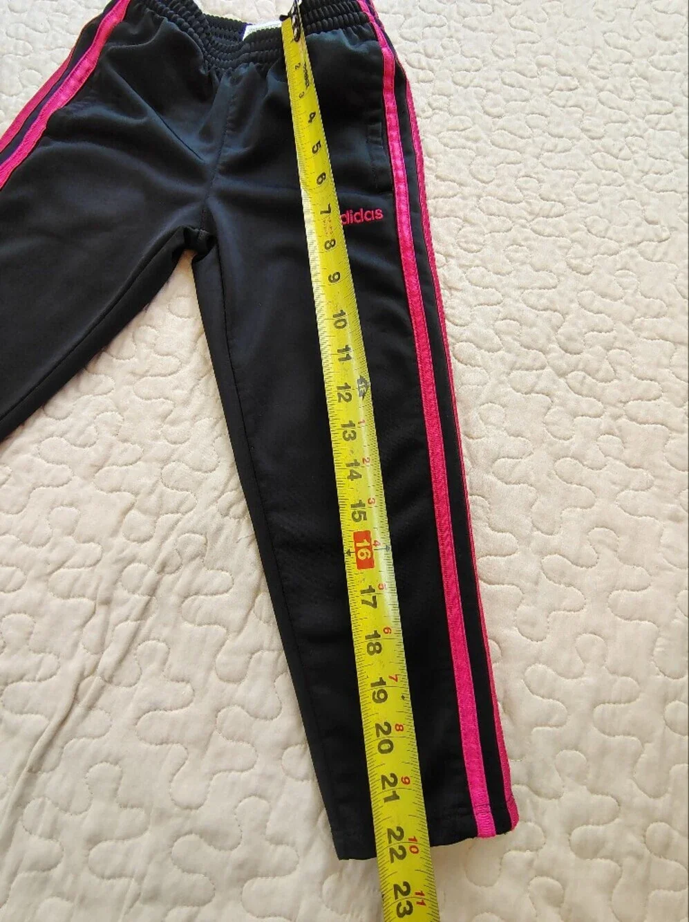 adidas Black and Hot Pink Kids Track Set